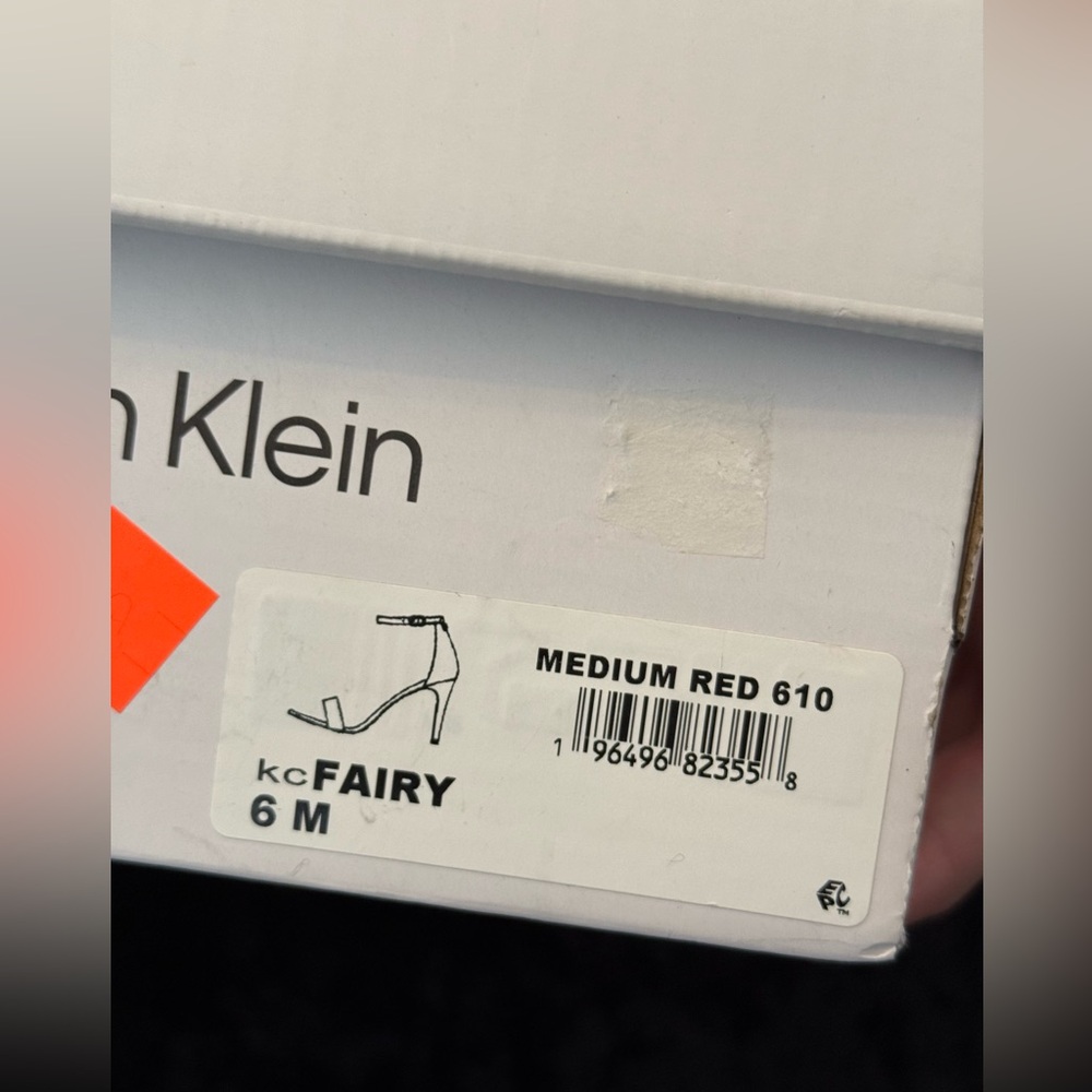 New Calvin Klein Red Fairy heels size 6 - Picture 10 of 10